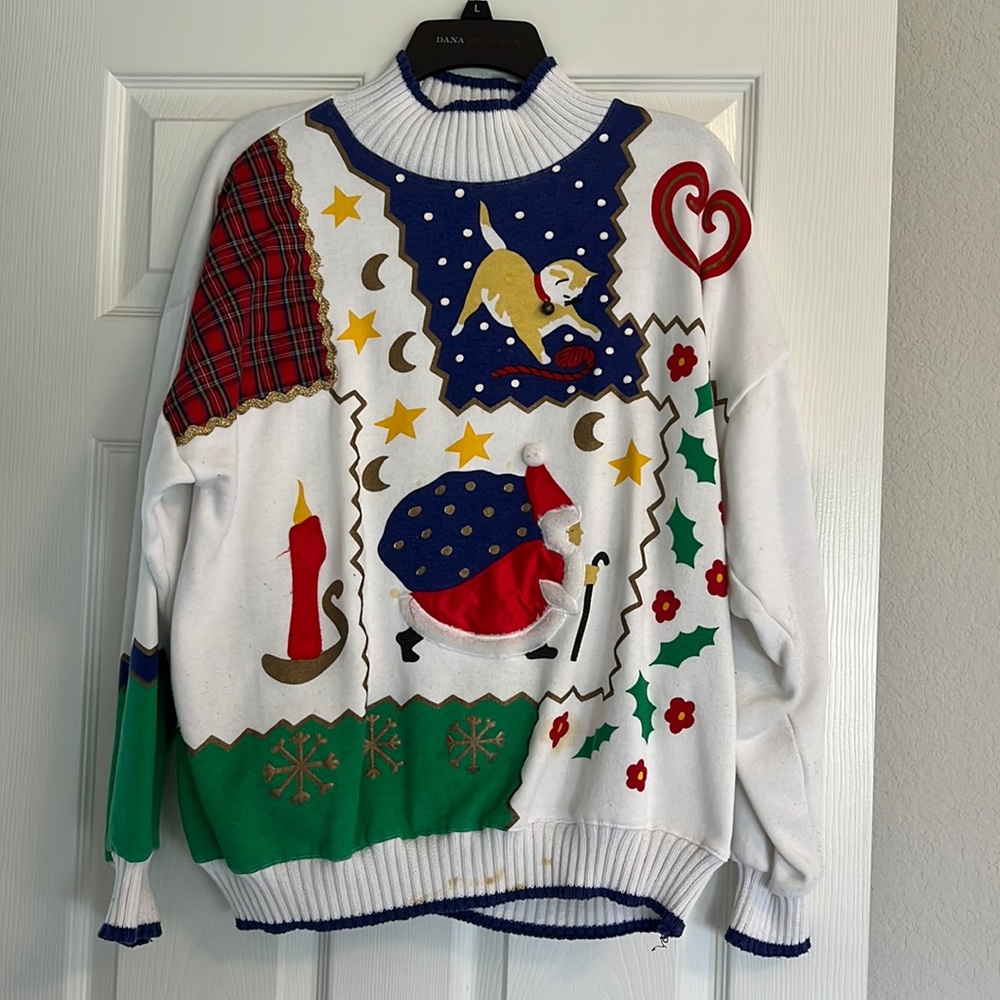 Ugly Christmas sweater with bell